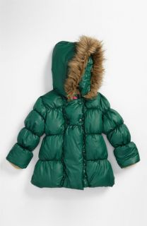 Weatherproof® Bubble Puffer Jacket with Faux Fur Trim (Toddler)