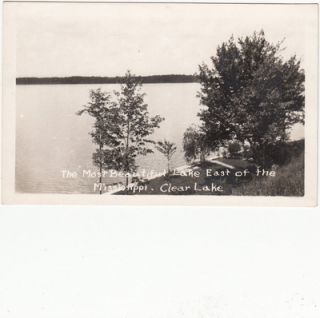 280N Clear Lake Michigan RPPC 2 Postcards