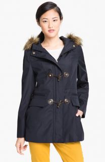Calvin Klein Faux Fur Trim Hooded Jacket