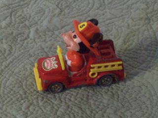  DISNEY MICKEY MOUSE FIREMAN #5 METAL DIECAST TOY CAR 2.5 COLLECTABLE