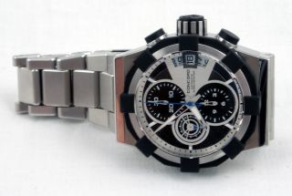 Concord C1 Black Carbon Dial Chronograph Watch 0320002