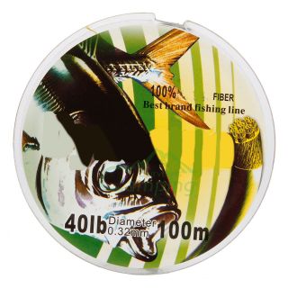  Fiber Braid Fishing Line Spool 100M 0 32mm 40lb Colorful C957