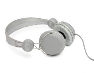 Coloud Colors Silver DJ Style Headphones w Mic for iPhone  Players