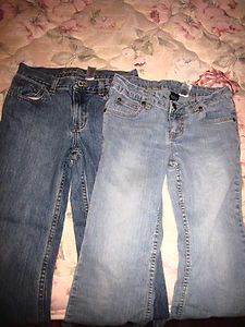 LOT OF GIRLS JEANS SIZE 8 1 2 PLUS