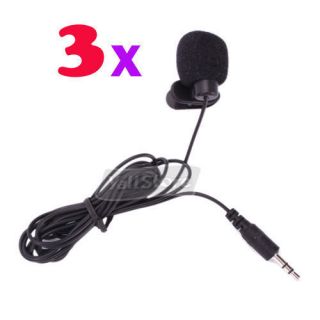 Hands Free Clip on Mini Lapel Mic Microphone 3 5mm