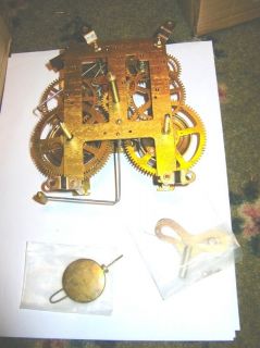 New Mantel Clock 8 Day Time and Strike Clock Movement Parts 