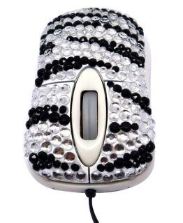  rhinestone laptop mouse with retractable cord will make you the envy