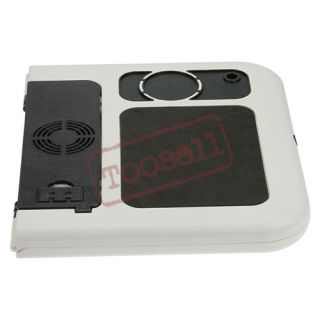 white portable laptop computer table bed tray cooling fan us