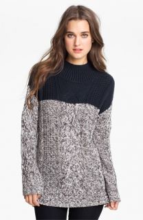 Trouvé Colorblock Cable Sweater