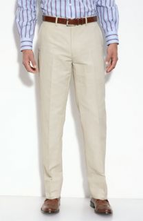 Façonnable Flat Front Linen Pants