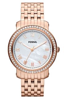 Fossil Emma Crystal Bezel Bracelet Watch