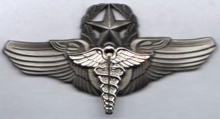 EMT Nurse Silver Caduceus Master Deluxe Flight Wings 2