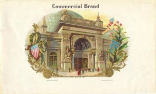 COMMERCIAL BRAND   INNER CIGAR LABEL ANTIQUE LITHOGRAPH   HORTICULTURE