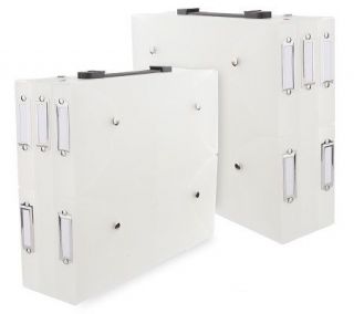 Cropper Hopper Set of 2 Transparent Vertical Storage Cases —