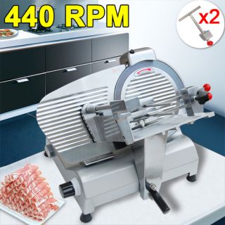  Blade Commercial Electric Slicer Deli Food 270W 440 RPM Cheese Meat