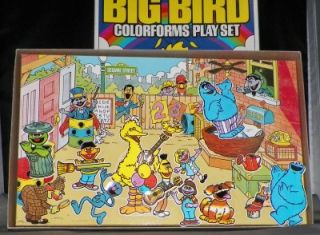 Vintage Colorforms Sesame Street Big Bird Adventure Playset