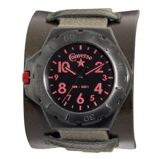 VR006305 Converse Mens Bootleg Culture Army Green Strap Watch