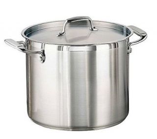 Tramontina 12 qt Pro. Covered Stock Pot with Stinless Lid —