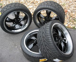 Black Mustang Bullitt Wheels 20x8 5 20x10 Toyo Tires 20 inch Rims and