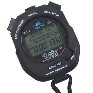Ultrak 495 100 Lap Memory Professional Stopwatch Yellow