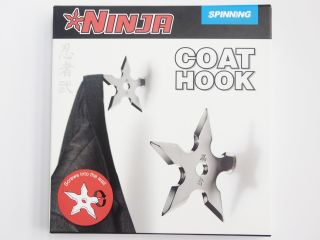Ninja Metal Star Shuriken like Coat Hook (SINGLE PIECE PER PACK)