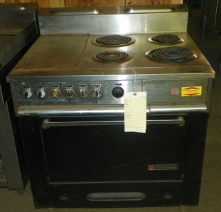 Garland Electric Commercial Range 4 Burner w French Top