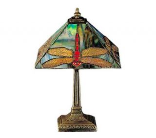 Tiffany Style 15 1/2H Dragonfly Lamp —