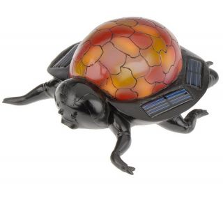 Solar Powered Turtle or Ladybug with Color Changing LED Lights