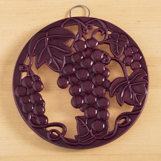  Grapes Grapevine Trivet with Non Slip Feet Cooling Rack Stand