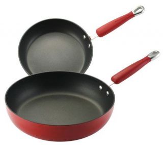 KitchenAid Twin Pack 9 and 11 Open Deep Skillets   Red —
