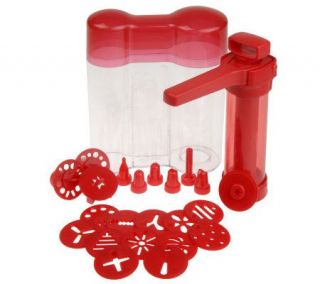Easy Action Cookie Press with 22 Accessories & Storage Case — 