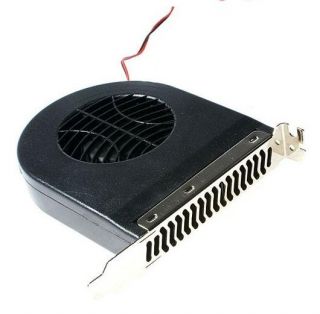 PC Computer Slim Case Cooling System Exhaust PCI Slot Fan Blower