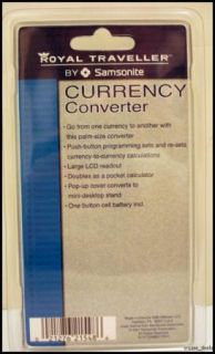 Samsonite Travel Currency Converter Calculator New
