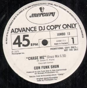 Con Funk Shun Chase Me 12 2 Track Disco Mix DJ Promo B w Short