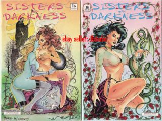 Don Paresi Dark Pin Up horror comic SISTERS of DARKNESS all 5 ISSUES w