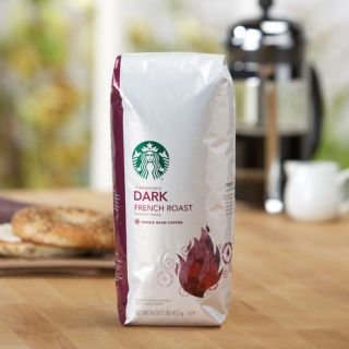 Starbucks Coffee Dark Roast French Roast Whole Bean 12oz Bags 6 Packs