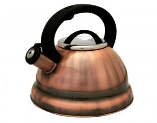3qt 2 8L Whistli Copper Finish Stainless Steel Whistling Tea Kettle