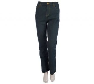 Denim & Co. Regular Classic Waist 5 Pocket Bootcut Jeans   A96517