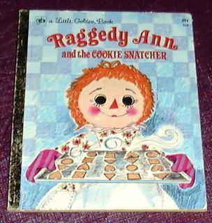 1972 Raggedy Ann Cookie Snatcher Little Golden Book