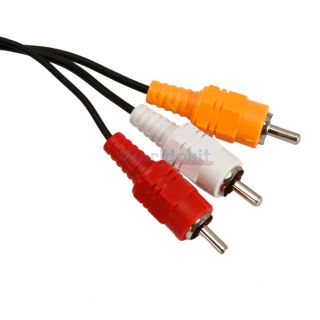 New 6 Feet RCA AV Audio Video Composite Cable Cord for Sony PS1 PS2