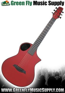 Composite Acoustics Cargo Acoustic Electric Guitar – High Gloss Red