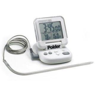 Polder Digital Cooking Probe Timer Thermometer