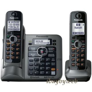 kx tg7642m bluetooth link to cell 2 cordless phones talking caller id