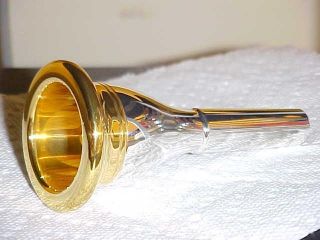 Conn Helleberg Tuba Mouthpiece Custom Gold Plated Rim