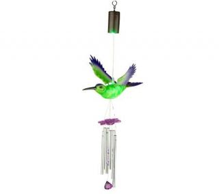 WindyWings Bird Wind Chimes w/LED Accent Light by Exhart —