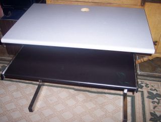 HEAVY DUTY COMPUTER TABLE W/SLIDE KEYBOARD DRAWER 36 X 23 1/2 GOOD