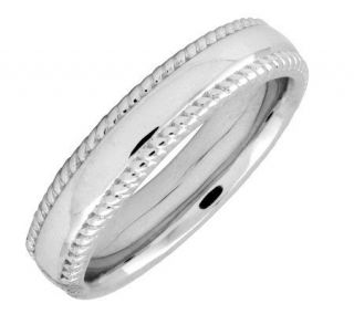 Simply Stacks Sterling 4.25mm Ribbed Edge Ring —