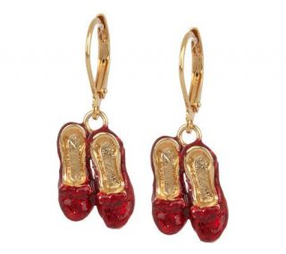 Kirks Folly Ruby Slippers Leverback Earrings —