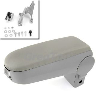 Gray Leather Armrest Center Console for VW GTI Golf Jetta MK4 99 00 01