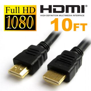  1080i 10ft HDMI HDTV Cable PC Laptop Cable Blu Ray 3M 10 Ft